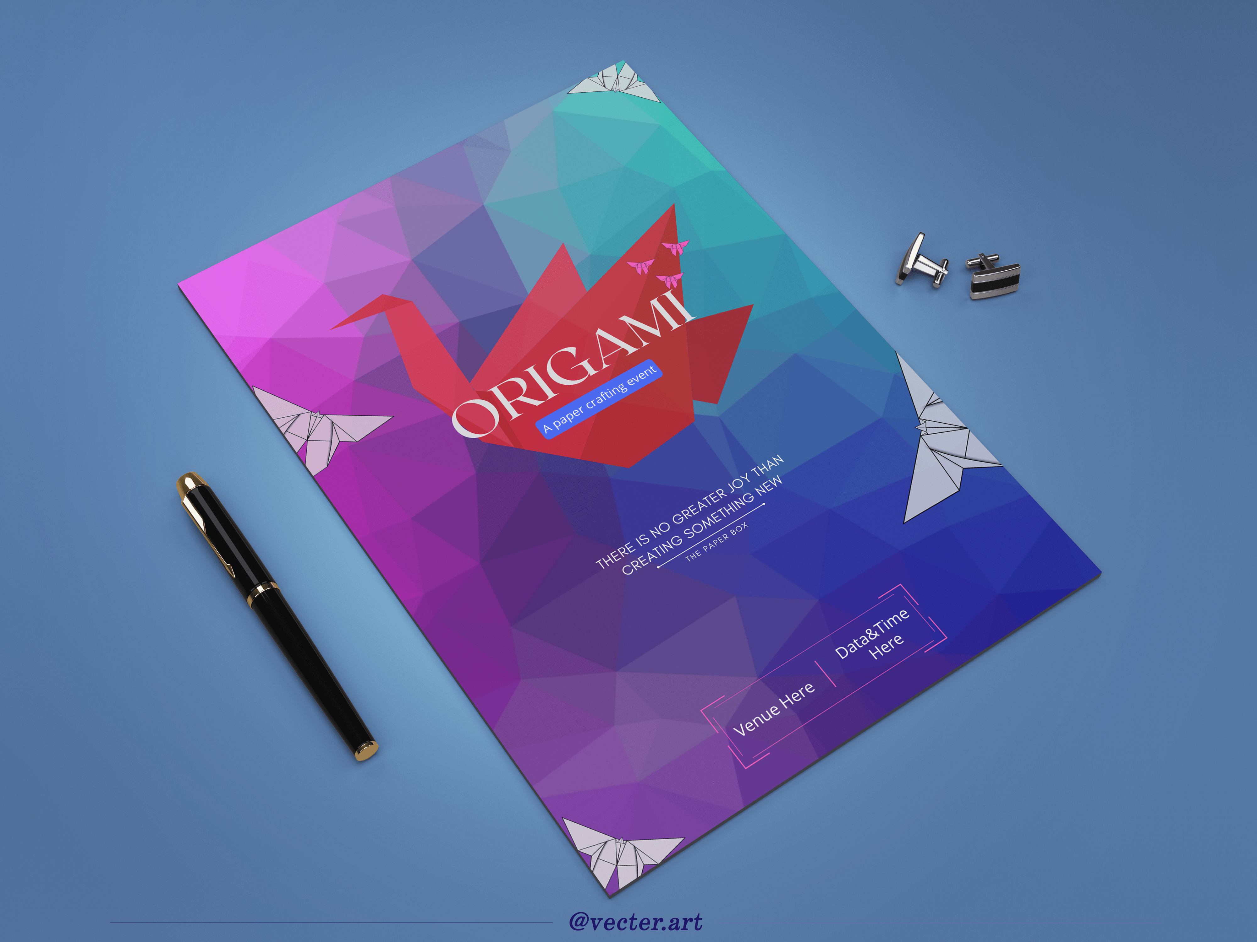 Origami event poster